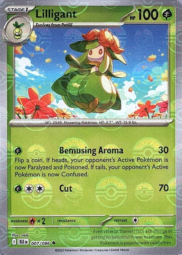 Black Bolt Lilligant [Poke-Ball] Pokémon card
